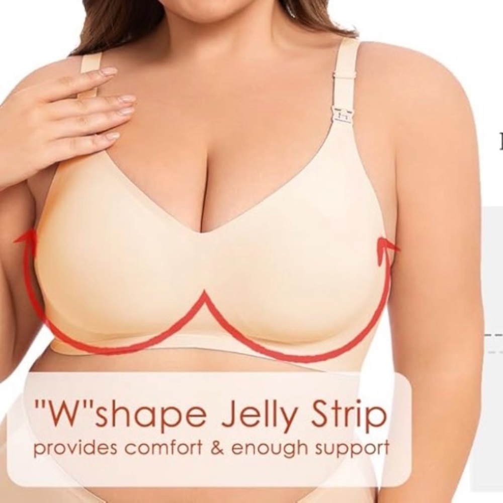 🆕 Cream Strapless Bra with Hook Closure - Picture 5 of 8
